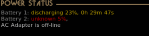 Conky battery status